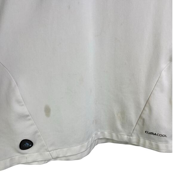 Adidas Athletic Soccer Shirt Youth Large White Ronaldo 7 Clima Cool Short Sleeve - Picture 4 of 7